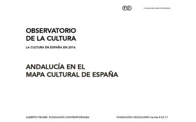 Resultados del Observatorio de la Cultura para Andalucía, de la mano de Fundación Contemporánea